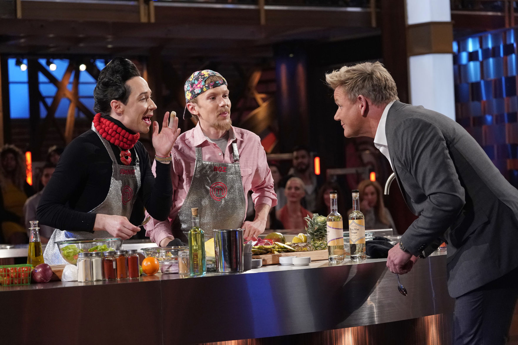 Johnny and Boz Weir and Gordon Ramsay